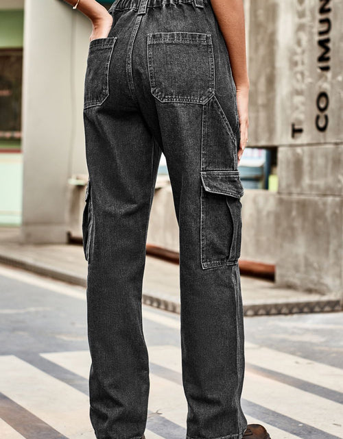 Load image into Gallery viewer, Loose Fit Long Pants with Pockets
