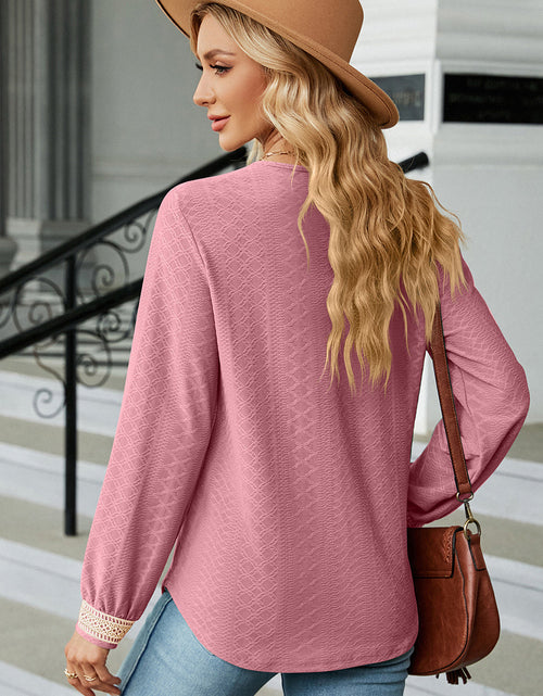 Load image into Gallery viewer, V-Neck Long Sleeve T-Shirt
