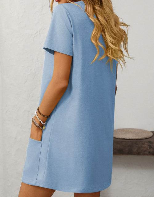 Load image into Gallery viewer, Mandy Square Neck Short Sleeve Mini Dress
