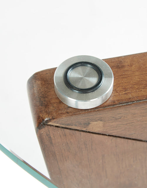 Load image into Gallery viewer, Wood Base Tempered Glass Top Coffee Table by Blak Hom
