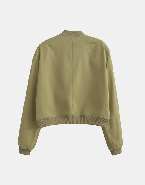 Load image into Gallery viewer, Pocketed Snap Down Baseball Collar Jacket
