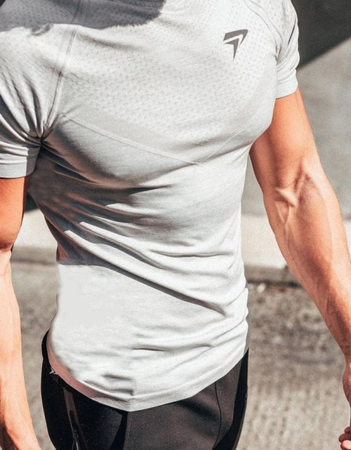 Load image into Gallery viewer, Men's Plus Size Round Neck Short Sleeve T-Shirt

