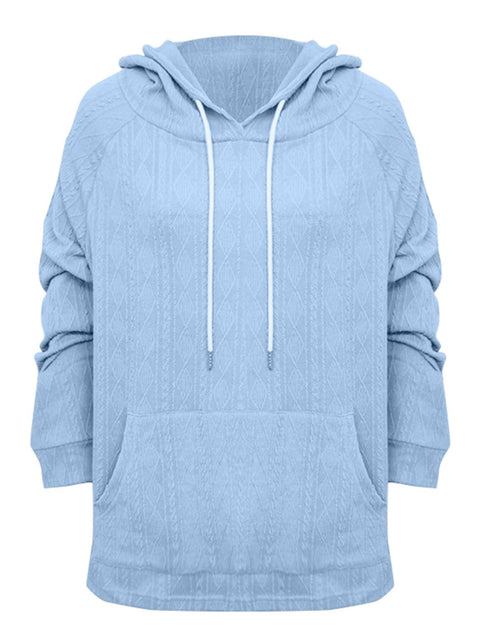 Load image into Gallery viewer, Full Size Drawstring Long Sleeve Hoodie
