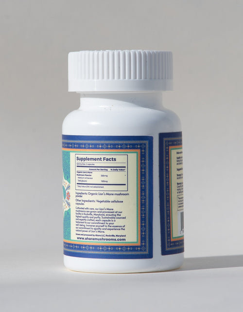 Load image into Gallery viewer, Ahara Mushrooms Lion's Mane Capsules - 10 bottles by Farm2Me
