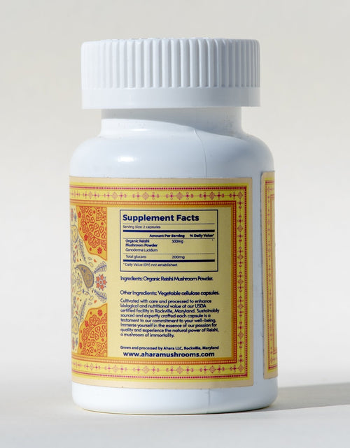 Load image into Gallery viewer, Ahara Mushrooms Reishi Capsules - 10 bottles by Farm2Me
