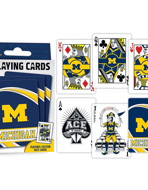 Load image into Gallery viewer, Michigan Wolverines Playing Cards - 54 Card Deck by MasterPieces Puzzle Company INC
