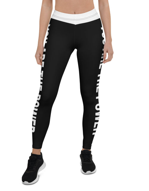 Load image into Gallery viewer, You are the Power Ladies Leggings by Proud Libertarian
