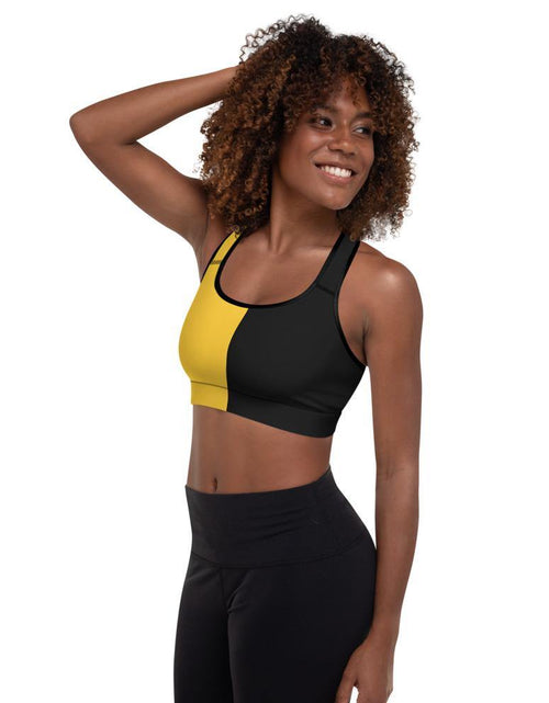 Load image into Gallery viewer, Ancap Porcupine Padded Sports Bra by Proud Libertarian
