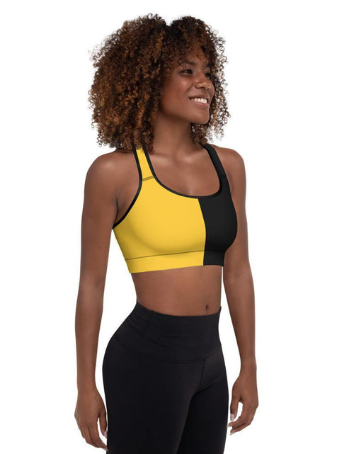 Load image into Gallery viewer, Ancap Porcupine Padded Sports Bra by Proud Libertarian
