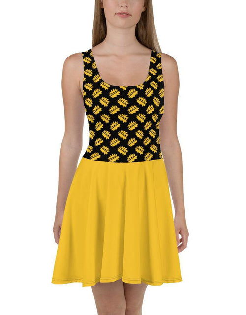 Load image into Gallery viewer, Ancap Porcupine Skater Dress by Proud Libertarian
