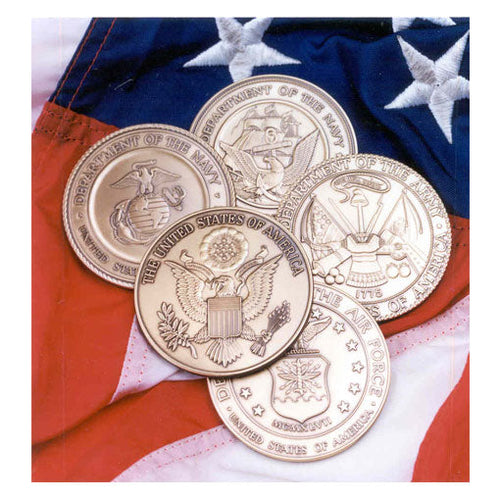 Load image into Gallery viewer, Army Service Medallion, Brass Army Medallion by The Military Gift Store
