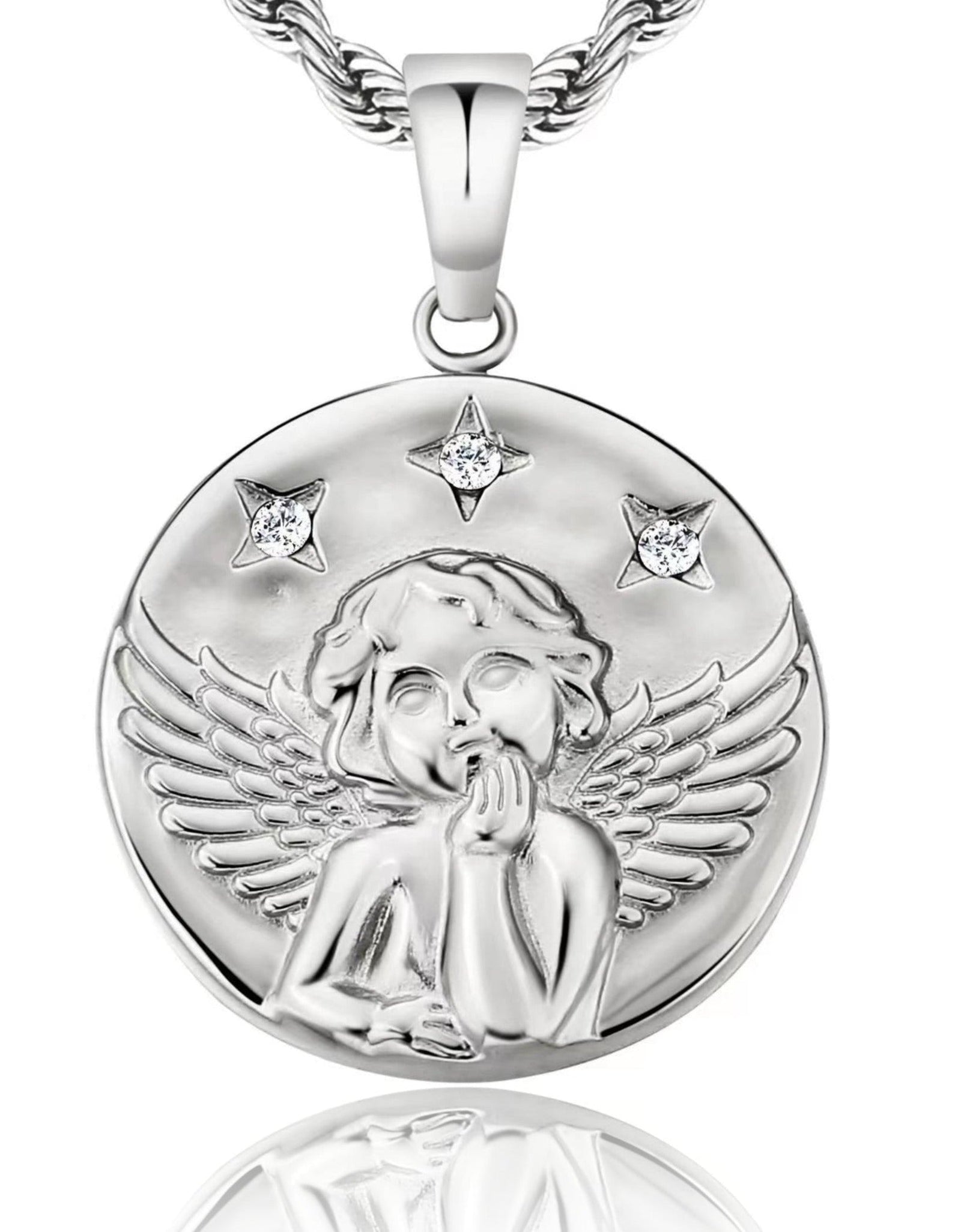 Angle Coin Pendant Necklace by Bling Proud | Urban Jewelry Online Store