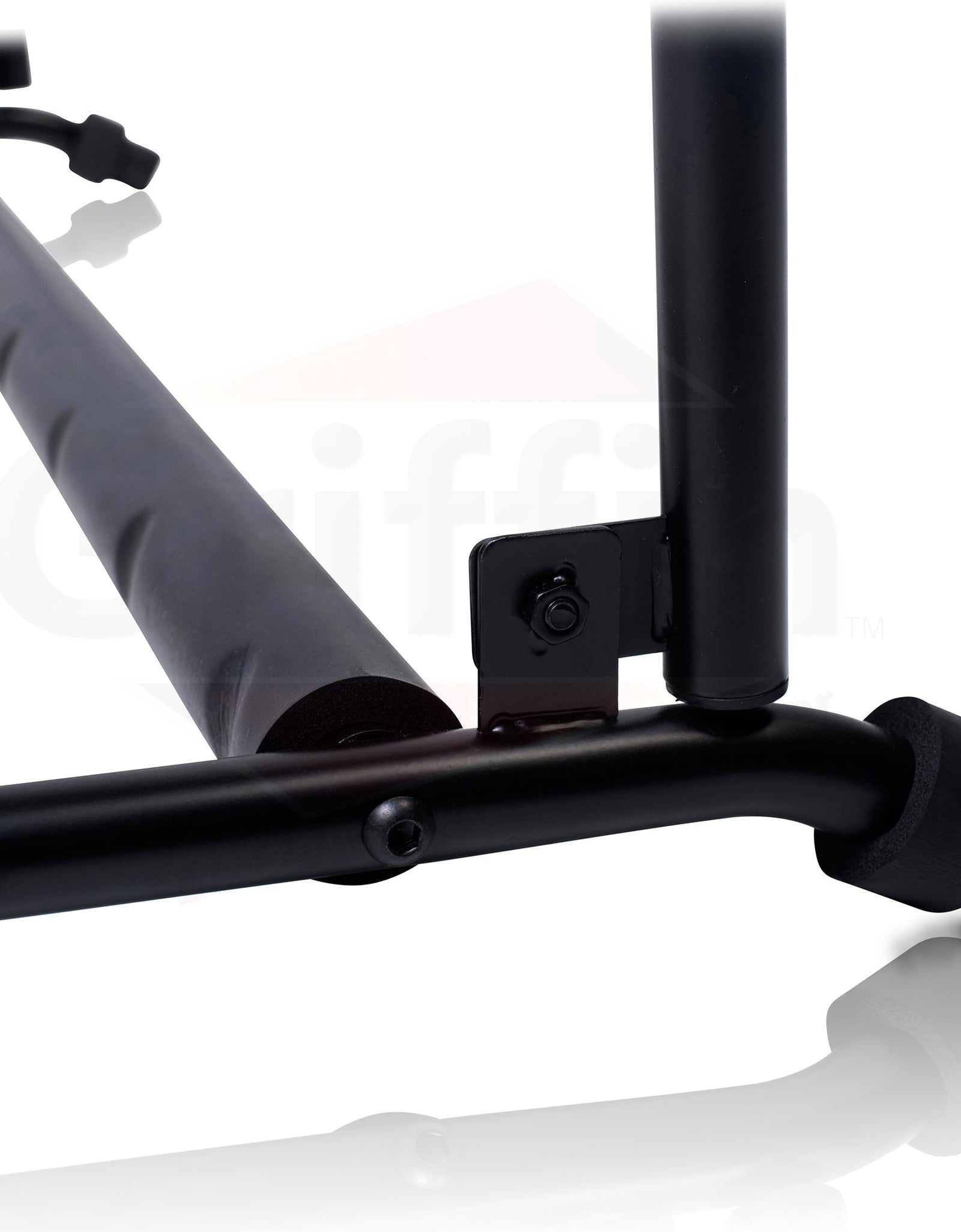 Five Guitar Rack Stand by GRIFFIN - Holder for 5 Guitars & Folds Up For Transport Neoprene Padding by GeekStands.com