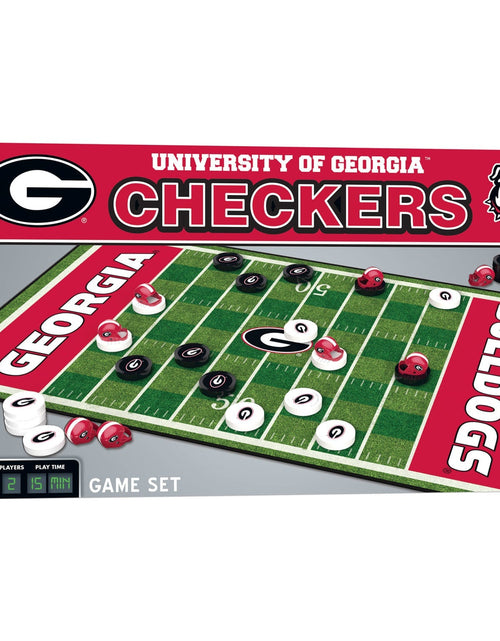 Load image into Gallery viewer, Georgia Bulldogs Checkers Board Game by MasterPieces Puzzle Company INC
