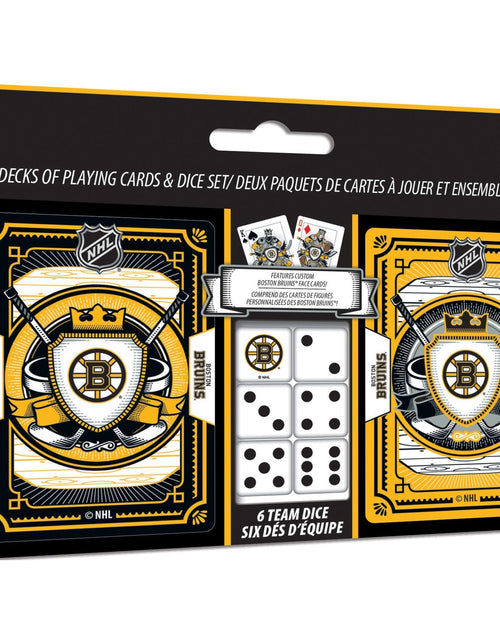 Load image into Gallery viewer, Boston Bruins - 2-Pack Playing Cards &amp; Dice Set by MasterPieces Puzzle Company INC
