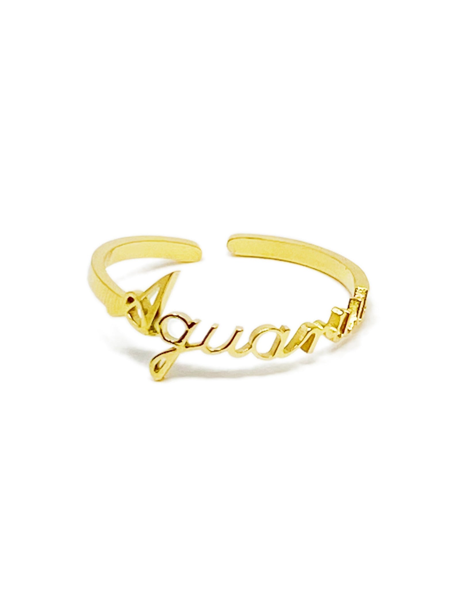 Scripted Zodiac Ring by Ellisonyoung.com