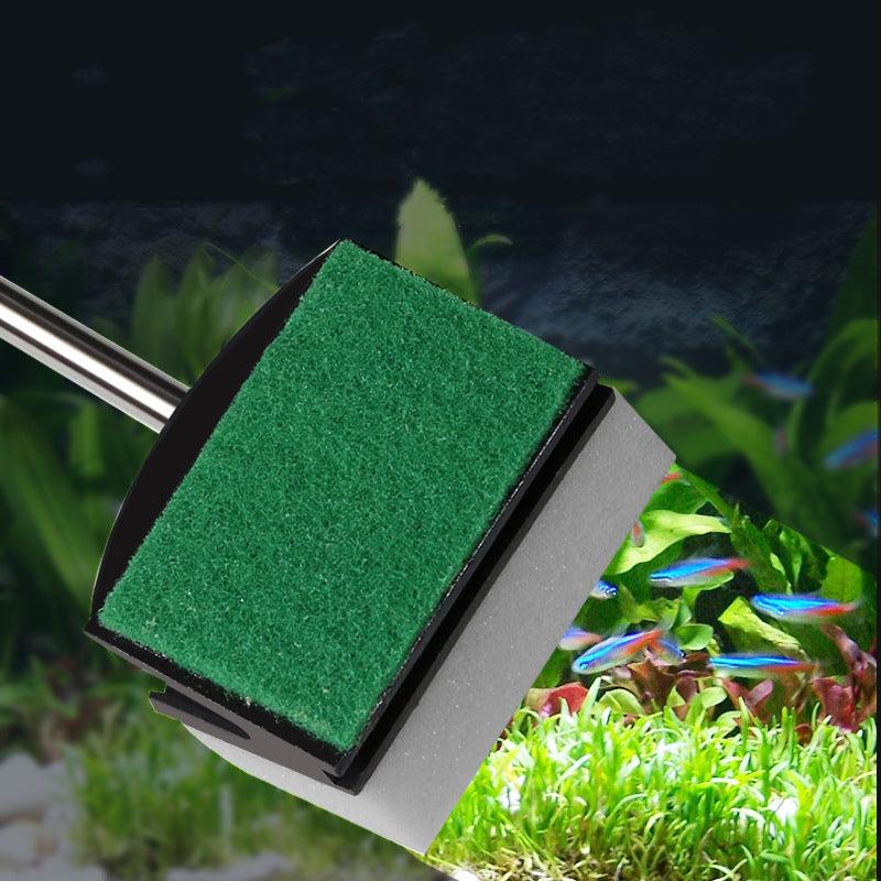 Aquatic Oasis Double Brush Aquarium Cleaning Tool by Dog Hugs Cat