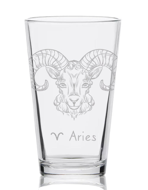 Load image into Gallery viewer, ZODIAC Pint Glasses by LumEngrave
