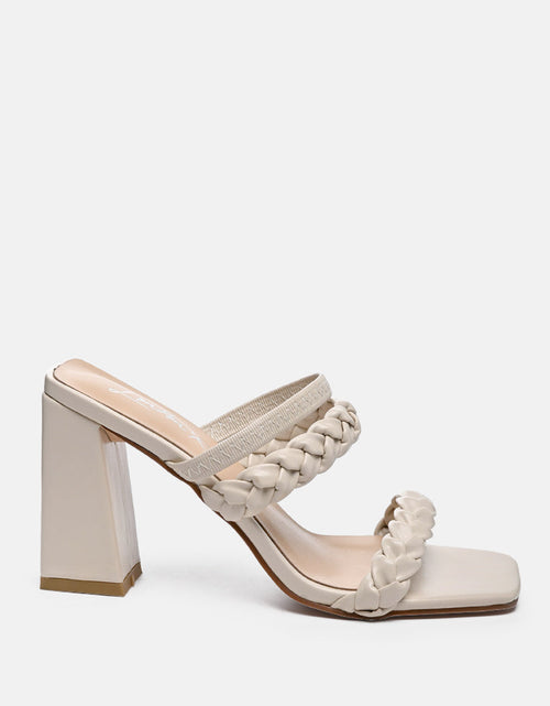 Load image into Gallery viewer, arnie Ddual braided strap block heel sandals by London Rag
