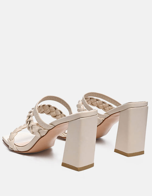 Load image into Gallery viewer, arnie Ddual braided strap block heel sandals by London Rag
