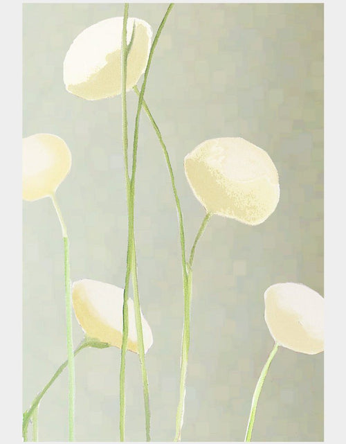 Load image into Gallery viewer, Art Print: Cream Flowers on Mist by India &amp; Purry
