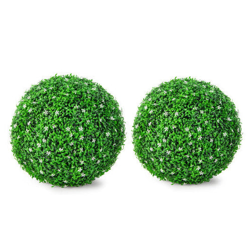 Load image into Gallery viewer, 2 PCS Holly Artificial Topiary Balls 19.5 Inch Faux Boxwood Balls
