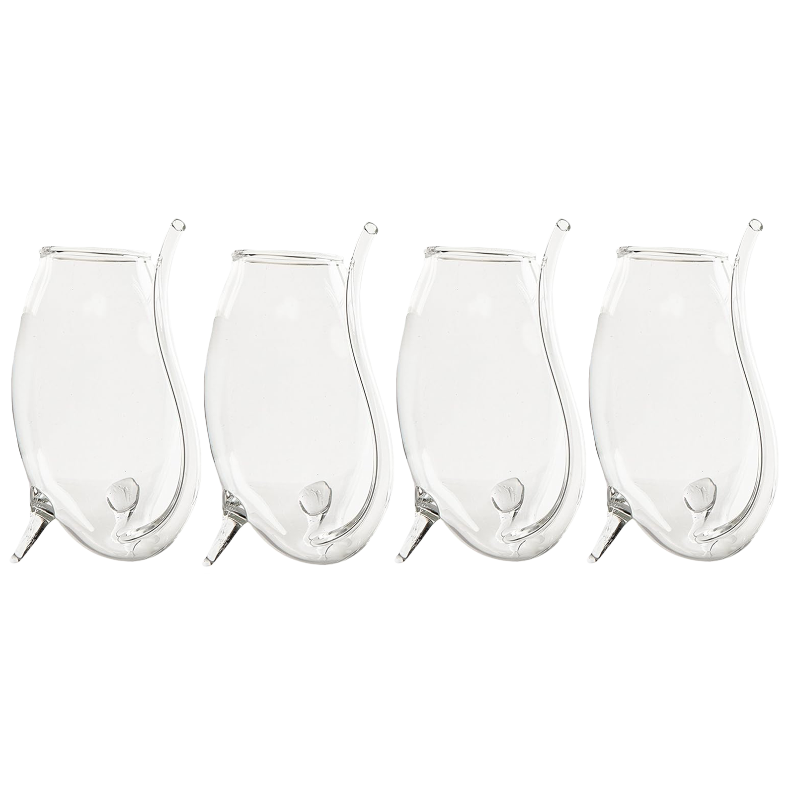 Crystal Port and Dessert Wine Sippers, Dry Sherry, Cordial, Aperitif & Nosing Copitas Tasting Glass - Dinner Drink Glassware Glasses | Set of 4 - 3 oz Sipper | - The Wine Savant by The Wine Savant