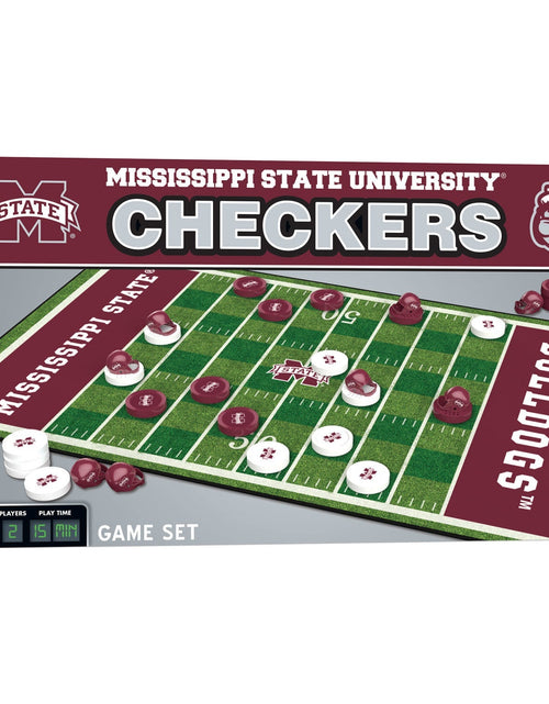 Load image into Gallery viewer, Mississippi State Bulldogs Checkers Board Game by MasterPieces Puzzle Company INC
