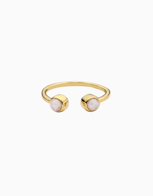 Load image into Gallery viewer, Double Moonstone Ring by Awe Inspired
