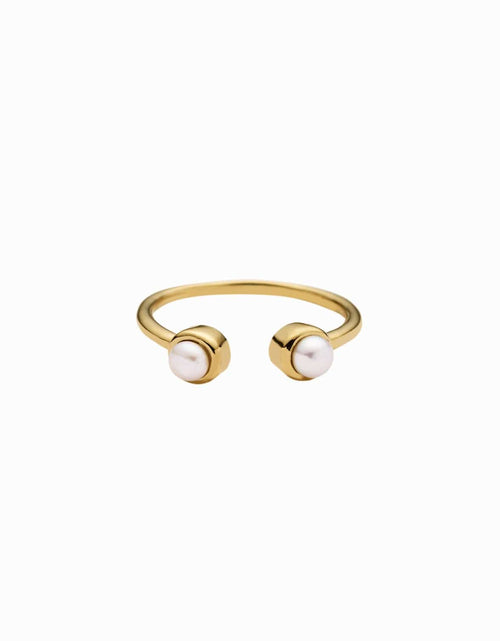Load image into Gallery viewer, Double Pearl Ring by Awe Inspired
