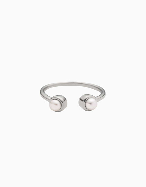 Load image into Gallery viewer, Double Pearl Ring by Awe Inspired
