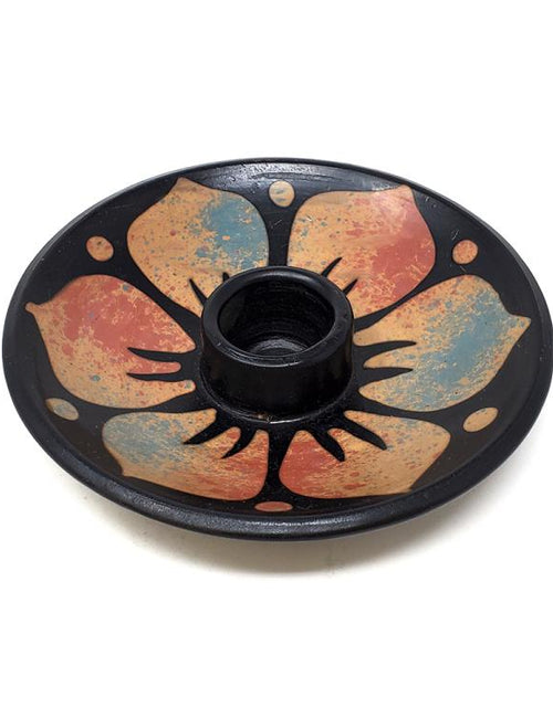 Load image into Gallery viewer, Ceramic Incense round Burner for Smudge stick, Incense, Palo by OMSutra
