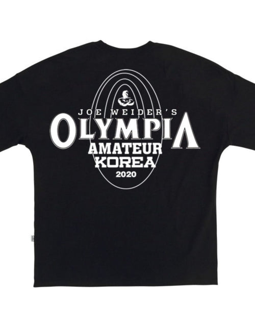 Load image into Gallery viewer, Men's Plus Size Letter Round Neck Short Sleeve T-Shirt
