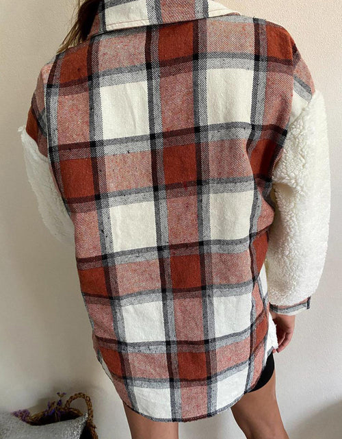 Load image into Gallery viewer, Fuzzy Button Up Long Sleeve Jacket
