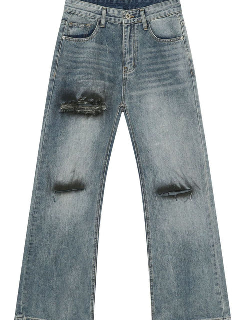 Load image into Gallery viewer, Men's Distressed Loose Fit Jeans
