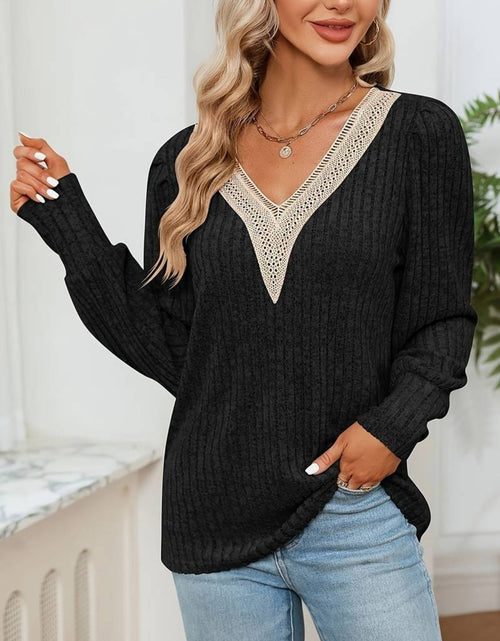 Load image into Gallery viewer, V-Neck Long Sleeve T-Shirt
