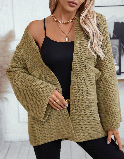 Load image into Gallery viewer, Open Front Long Sleeve Cardigan
