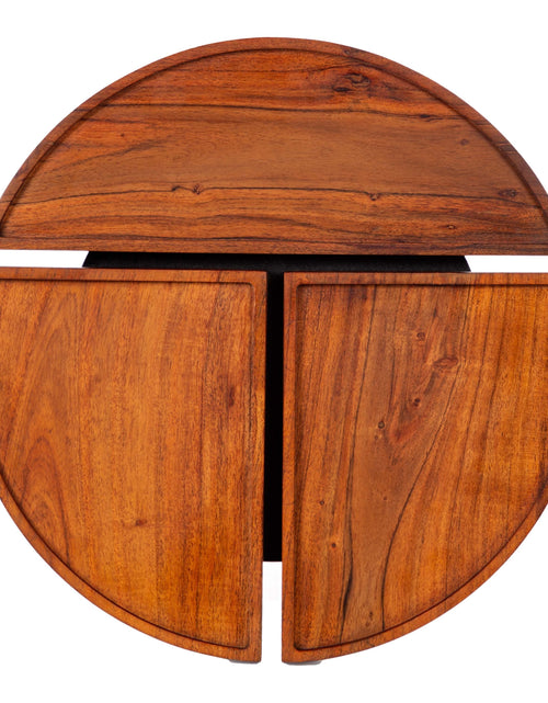 Load image into Gallery viewer, Round Acacia Wood Side Accent Table by Blak Hom
