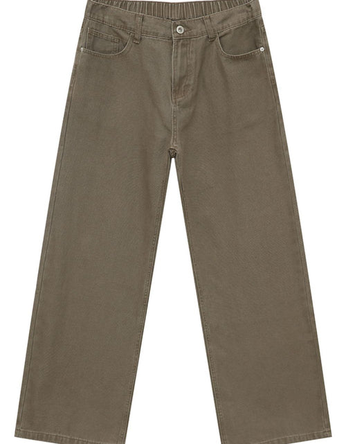Load image into Gallery viewer, Straight-Leg Jeans with Back Elasticated Waistband
