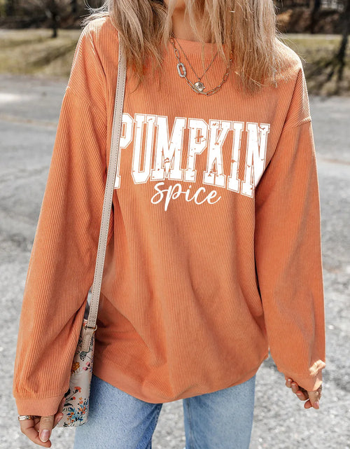 Load image into Gallery viewer, Letter Graphic Long Sleeve Sweatshirt
