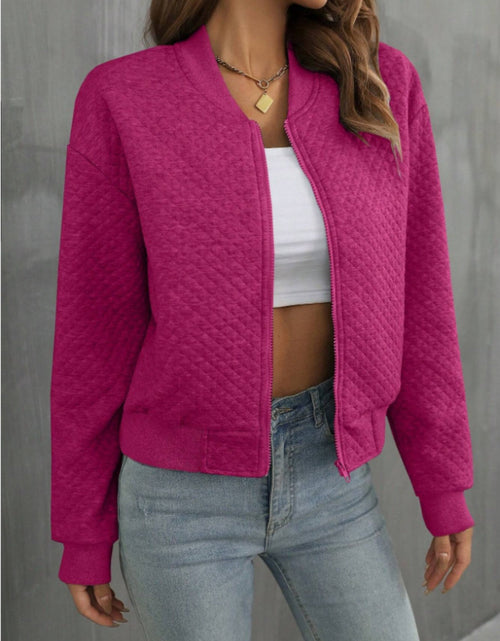 Load image into Gallery viewer, Zip Up Long Sleeve Jacket
