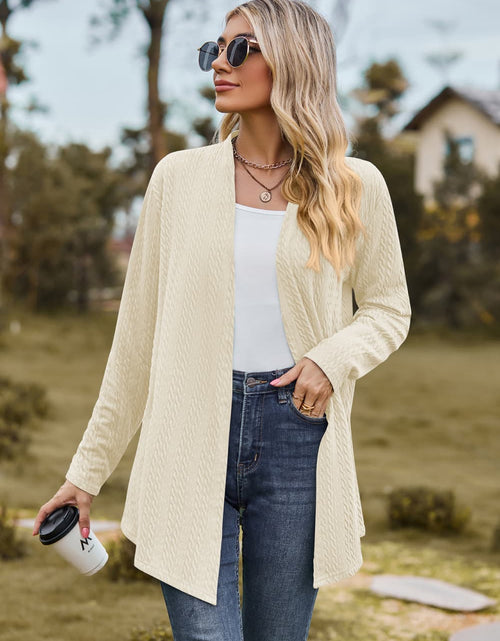 Load image into Gallery viewer, Open Front Long Sleeve Cardigan
