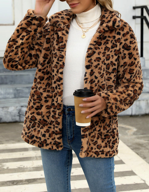 Load image into Gallery viewer, Button Up Drop Shoulder Fuzzy Jacket
