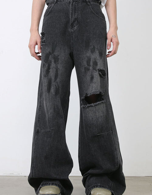 Load image into Gallery viewer, Men's Distressed Baggy Jeans
