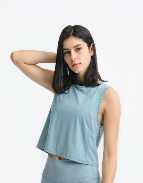 Load image into Gallery viewer, Millennia Round Neck Cropped Active Tank
