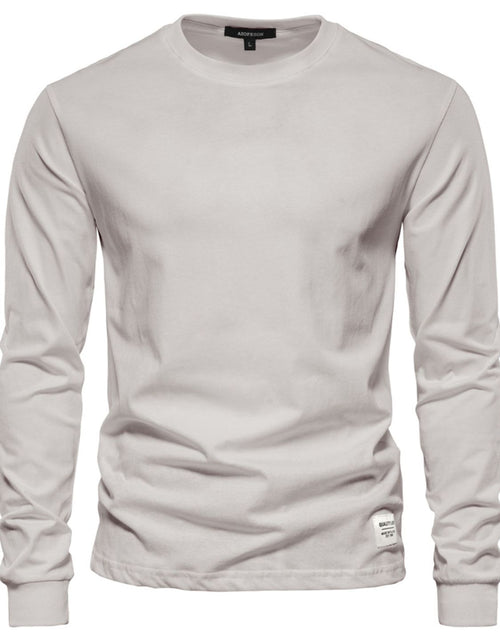 Load image into Gallery viewer, Men's Full Size Round Neck Long Sleeve T-Shirt Plus Size
