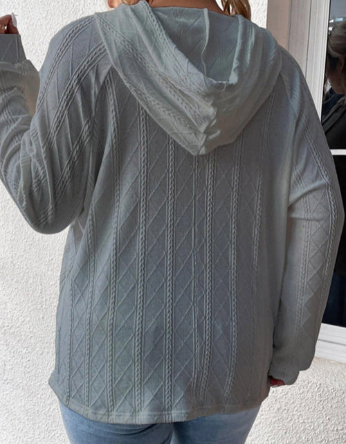 Load image into Gallery viewer, Full Size Drawstring Long Sleeve Hoodie
