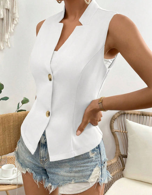 Load image into Gallery viewer, Button Down Vest Coat
