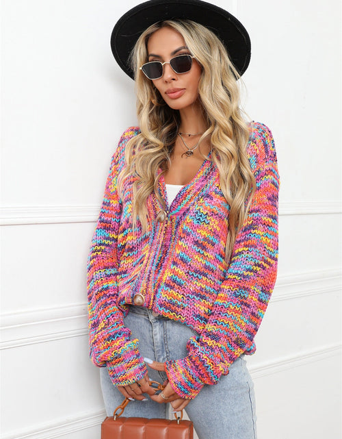 Load image into Gallery viewer, Angel Wings Button Up Dropped Shoulder Cardigan
