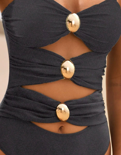 Load image into Gallery viewer, Cutout Ruched Sweetheart Neck One-Piece Swimwear
